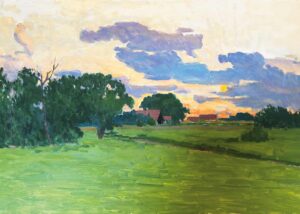 Abend über dem Land