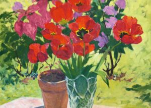 Sommerblumen im Glas