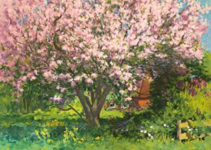 Blühender Frühlingsbaum