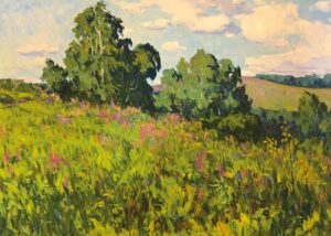 Sommerhang mit Wildblumen