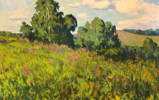 Sommerhang mit Wildblumen