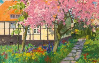 Frühlingsgarten am Fachwerkhaus