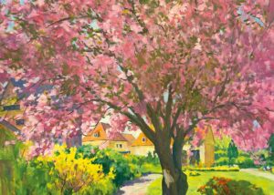 Blühender Kirschbaum