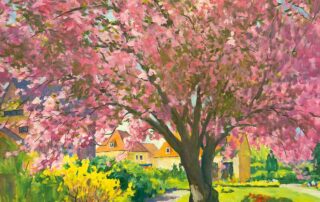 Blühender Kirschbaum