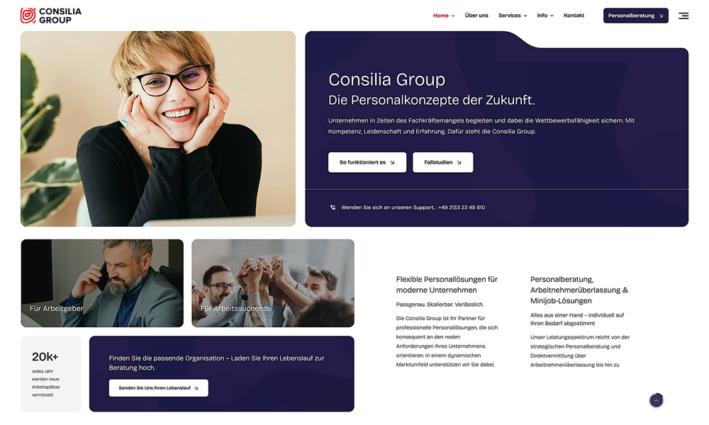 Webseite – Consilia Group Consilia Group