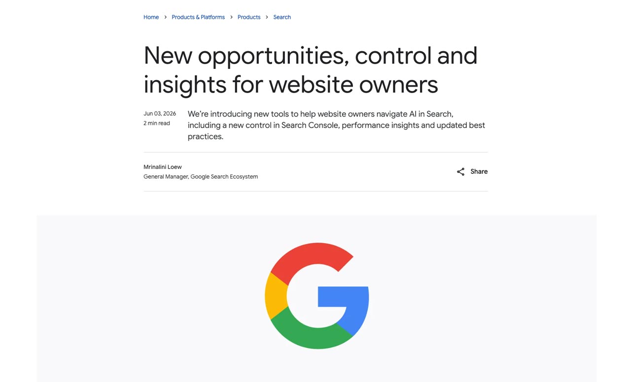 New opportunities, control and insights for website owners